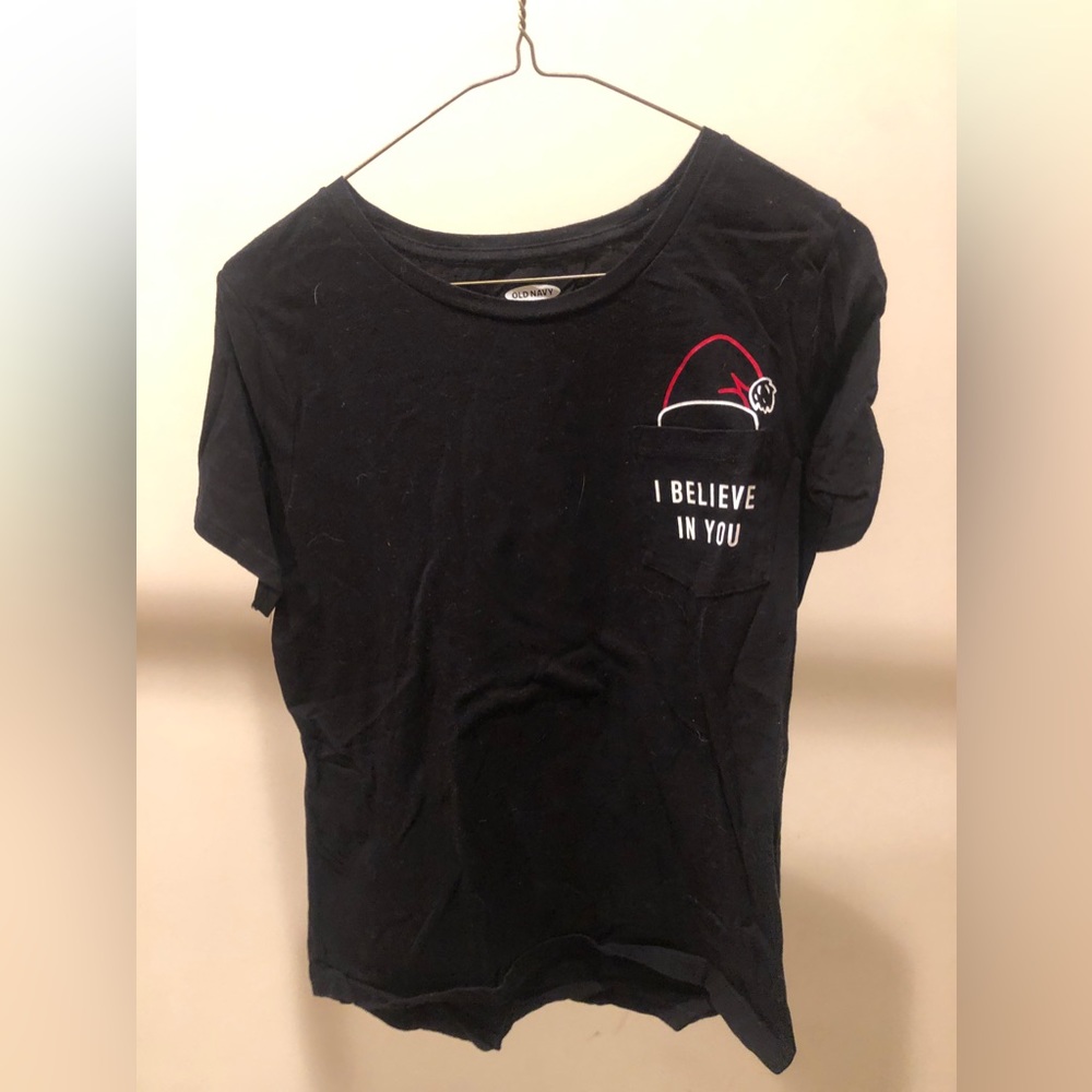 Oldnavy Black Christmas Top